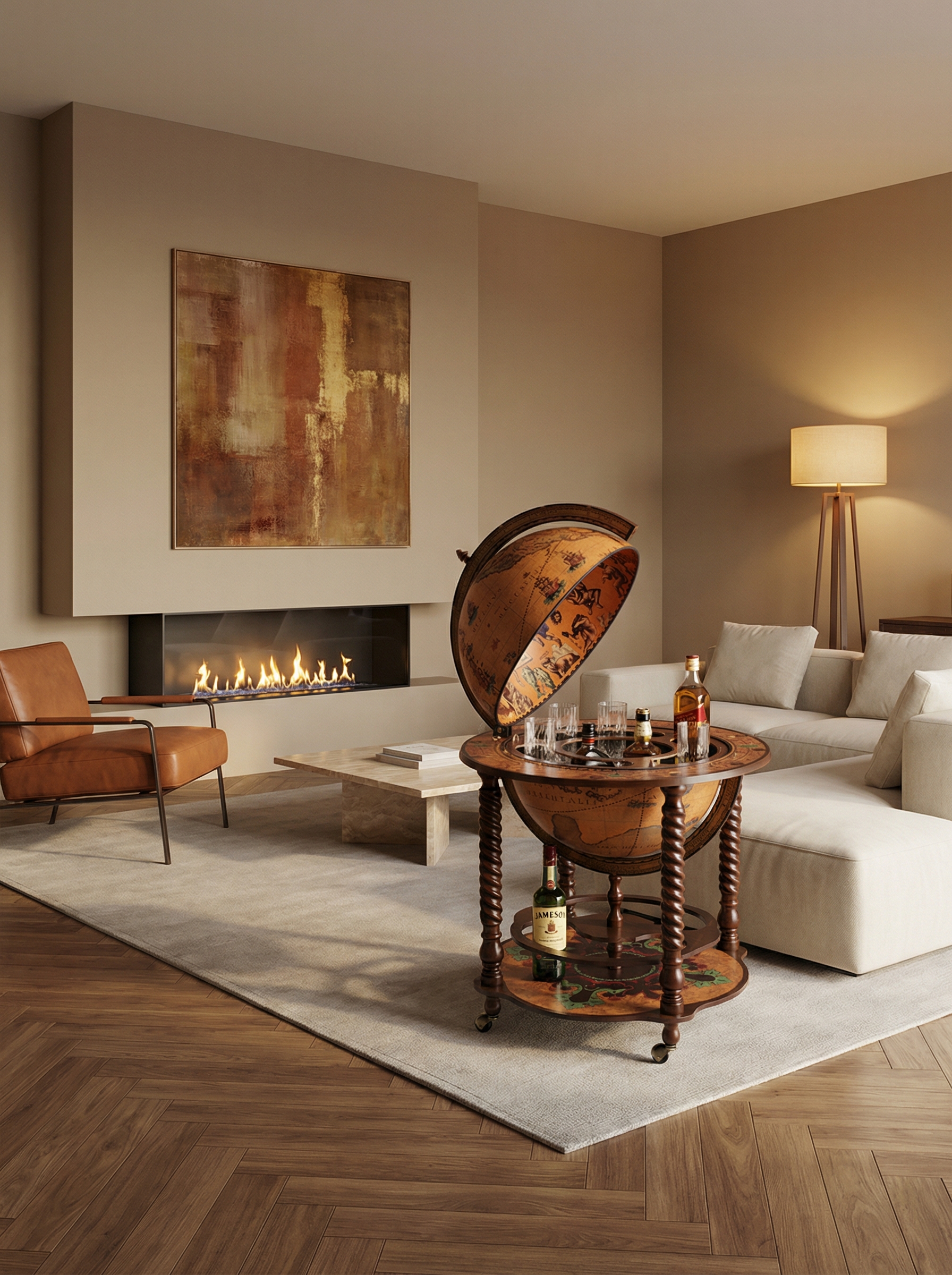 Mappamondi di design per arredamento salotto